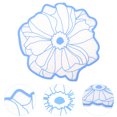 thumbnail image 3 of MasteelfCA Tapis d'Isolation Thermique en Silicone en Forme de Fleur, 3 of 8