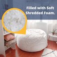thumbnail image 3 of Ultimate Sack Fauteuil Poire 3 Pi Rempli de Mousse, Housse en Suède Lavable, Violet, 3 of 8