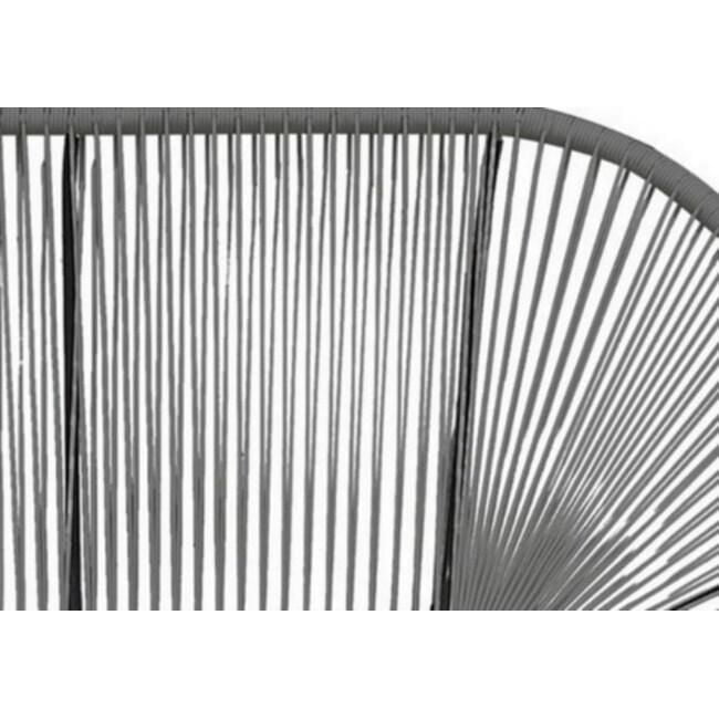 Acapulco Bench, Black Frame, outdoor bench.