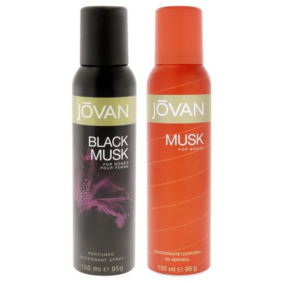 Jovan Kit by Jovan for Women - 2 Pc Kit 5oz Deodorant Spray - Musk, 5oz Deodorant Spray - Black Musk