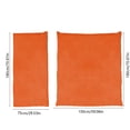 thumbnail image 4 of Dvruxg Lightweight Warm Weather Sleeping Bag for Camping - Adult Size, Soft Polyester Ripstop, 50°F/10°C Rated, Includes Storage Bag(Orange), 4 of 5