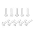 thumbnail image 1 of Unique Bargains M4x16mm Plastic Phillips Bolts PC Pan Head Machine Screws Transparent 50 Pack, 1 of 5