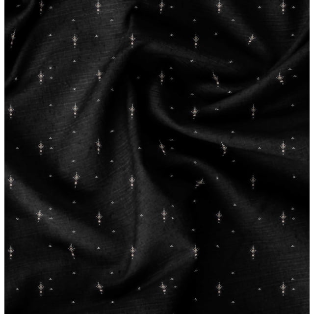 Soimoi Black Velvet Fabric Abstracts Abstract Print Fabric by Yard 58 Inch Wide
