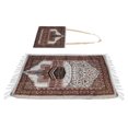 thumbnail image 3 of QIILU Prayer Rug,Muslim Prayer Mat Thick Cotton Pilgrimage Carpet Muslim Praying Rug With A Cloth Bag For Pilgrimage,Praying Mat, 3 of 8