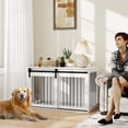 thumbnail image 2 of PawHut 46.5" Dog Crate Furniture for Extra Large Dogs, White, 2 of 10