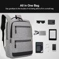 thumbnail image 3 of Laptop Backpack Computer Bag with USB Charging Port , Ergonomic Shoulder Straps for 15.6 Inch Laptop, Business Casual, 3 of 7