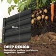 thumbnail image 4 of Outsunny 8x4x1ft Galvanized Raised Garden Bed, Open Bottom, Dark Grey, 4 of 10