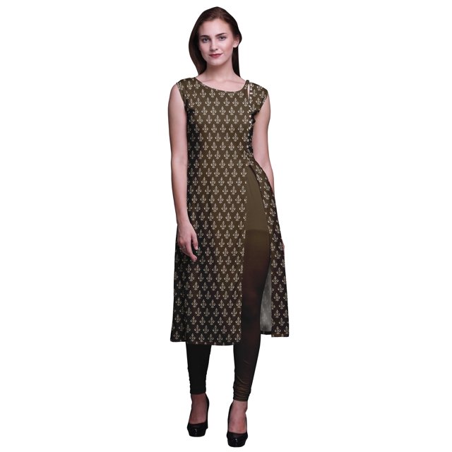 Bimba Kurta Imprimée Tenue d'Été Kurti pour Dames Tunique Droite Hauts Femmes