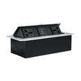 thumbnail image 2 of GUOOL Desktop Hidden Socket Computer Table Table Multipurpose Embedded Power Strip Silver, 2 of 9