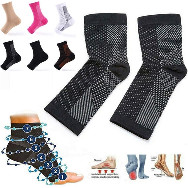 6 Pairs Dr Sock Soothers Socks Anti Fatigue Compression Foot Sleeve Support Brace Sock For