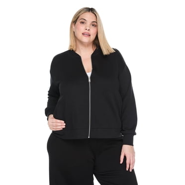 Blouson aviateur zippé sur la longueur Lane Bryant Plus pour femmes