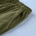 thumbnail image 4 of AherBiu Mens Shorts Linen Drawstring Elastic Waist Classic Fitted Casual Summer Beach Shorts with Pockets, 4 of 8