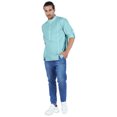 thumbnail image 2 of Atasi Chemise Henley Indienne pour Homme à Manches Longues, Décontractée, Col Mandarin, Courte Kurta, 2 of 7