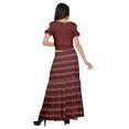 thumbnail image 4 of Moomaya Printed Two Piece Flared Skirt And Crop Top Rayon Ethnic Set For Girls, 4 of 6