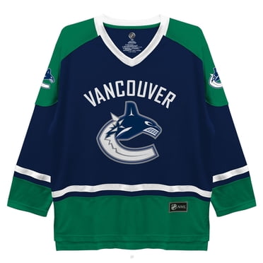 Deluxe Chandails de Fans de Hockey à manches longues pour homme de la LNH des Canucks de Vancouver