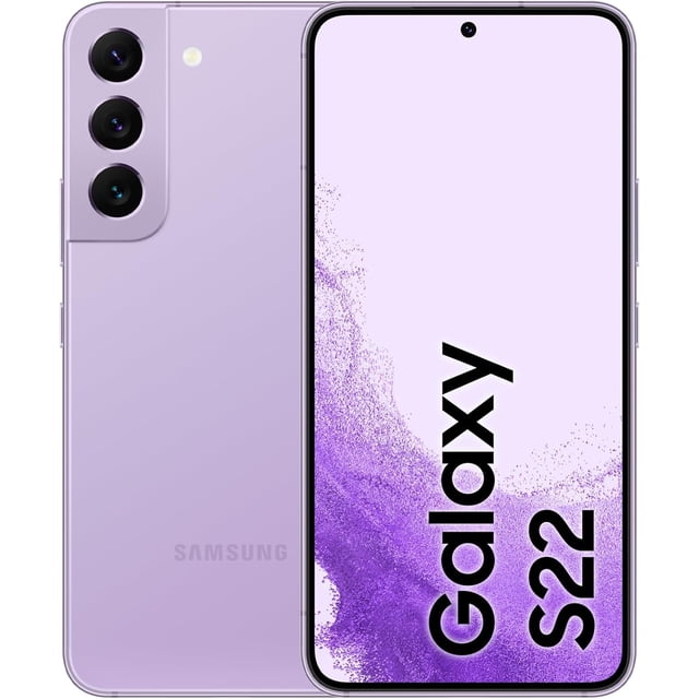Refurbished Samsung Galaxy S22 5G - 128GB – Bora Purple – 50MP Triple Rear & 10MP Front Camera - Fully Unlocked Smartphone - Fair Condition