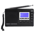 thumbnail image 1 of Portable Radio FM/MW/SW Radio Stereo Receiver with Digital Alarm Clock FM Radio Receiver Outdooor Emergency Radio,B, 1 of 8