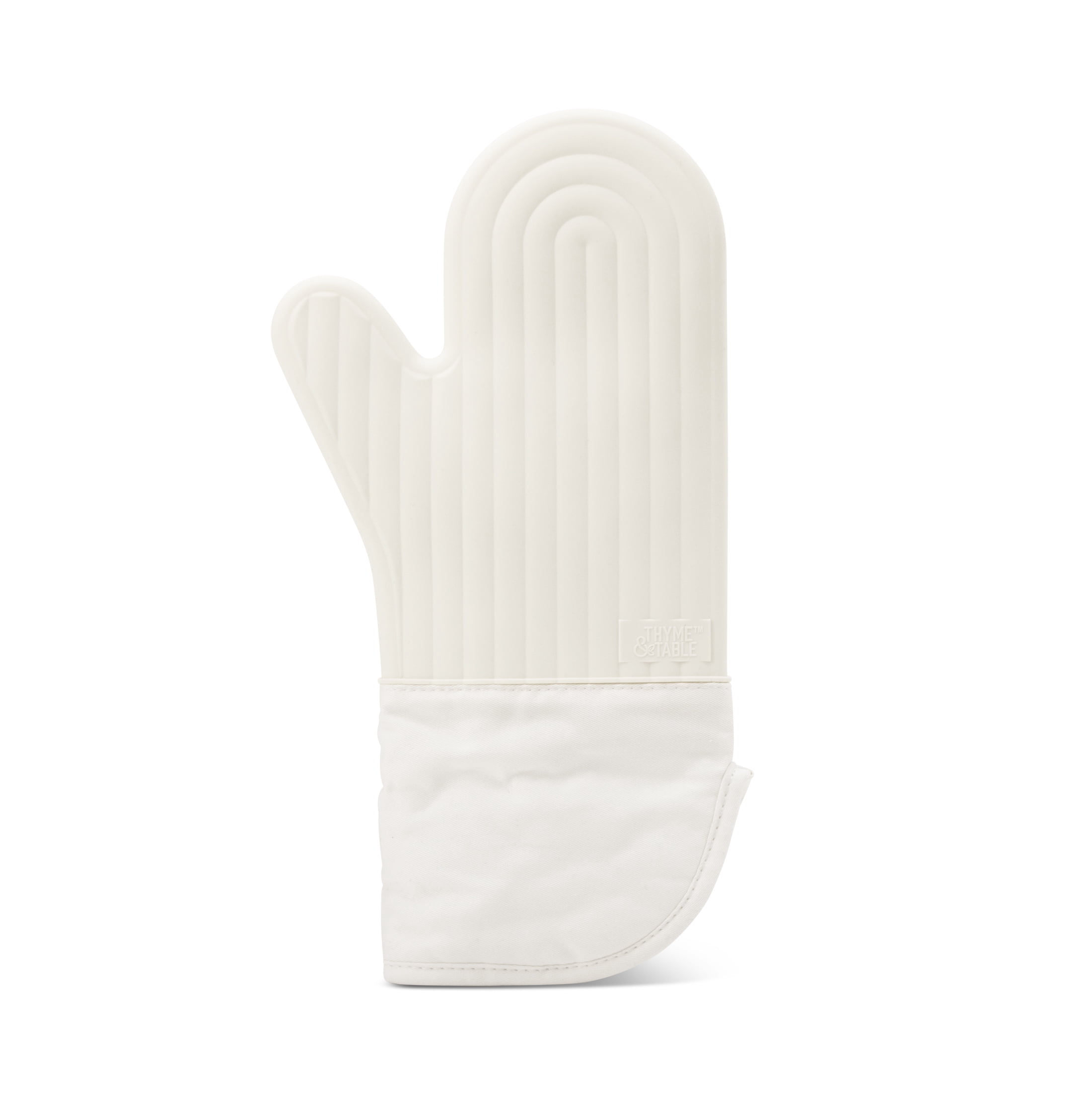 Gant de cuisine en silicone Thyme & Table, couleur crème