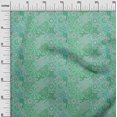 thumbnail image 3 of oneOone Polyester Spandex Green Fabric Asian Mosaic Floral Craft Projects Decor Fabric Printed By The Yard 56 Inch Wide, 3 of 4
