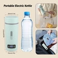 thumbnail image 3 of Graflsoa Compact 350ml Travel Electric Kettle with Temperature Control, Stainless Steel Heating Cup, 8-Hour Insulation, 110V US Plug, White, 3 of 6