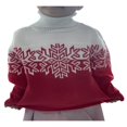 thumbnail image 3 of Christmas Family Matching Sweater Snowflake Turtleneck Long Sleeve Knitted Pullovers, 3 of 5