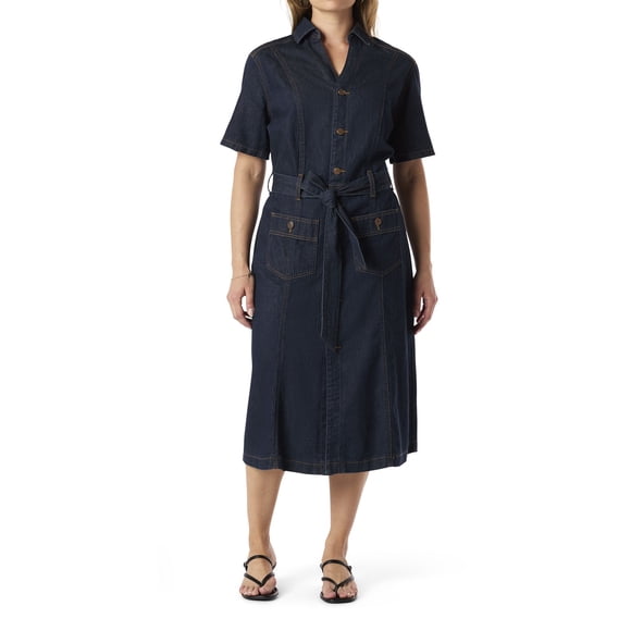 Levi Strauss Signature™ Robe à Poches Plaquées Vintage pour Femme