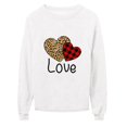 thumbnail image 1 of AMERTEER Chandail Ample à Manches Longues pour Femmes avec Imprimé Cœur de la Saint-Valentin et Col Rond, 1 of 6