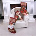 thumbnail image 1 of Cute Christmas Stocking Lints Portable Hanging Kids Present Tree Xmas Themed Replacement Decorative Washable Stylish Kids Gift Storage Bag Animal, 1 of 8