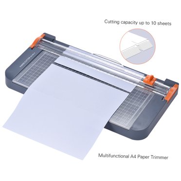 Multifunctional A4 Paper Trimmer Guillotine with 5 Storage Boxes Portable for Photo Labels Paper Cutting