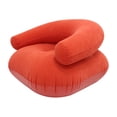 thumbnail image 3 of Lipstore Chaise Longue Gonflable Douce Chaise Longue Gonflable pour Cour, Intérieur, Chambre Rouge, 3 of 8