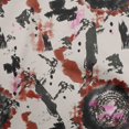 thumbnail image 1 of oneOone Rayon Maroon Fabric Abstract Texture Craft Projects Decor Fabric Printed By The Yard 56 Inch Wide, 1 of 4