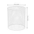 thumbnail image 2 of ELAYARD Rustic White Iron Small Lamp Shade for Floor Lamps Stylish Hollowed Pattern, 2 of 6
