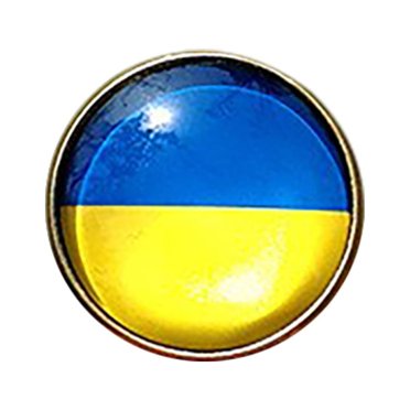 LSLJS 1//5/10/20Pcs Buttons With The Ukrainian Flag Solidarity Badge Pin Blue Yellow With Needle Closure (22Mm), Flags Decoration
