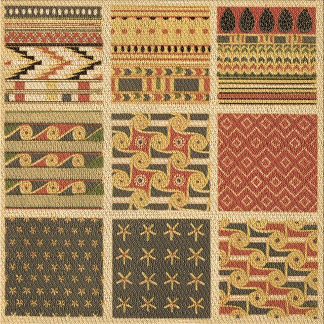 Ahgly Company Tapis d'Intérieur Lavables à la Machine, Carrés, Transitionnels, Jaunes, Tapis de Zone, 8 Pieds Carré