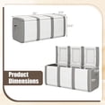 thumbnail image 3 of Gymax Deck Box Patio Container w/ Lockable Lid Weatherproof Plastic Storage Bin Gray & White, 3 of 9