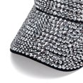 thumbnail image 4 of Fgnfyis Bling Rhinestones Sport Hats Adjustable Summer Cap Visor Caps Unisex Golf Hat Silver, 4 of 6