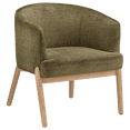 thumbnail image 1 of Bouclair Fauteuil d'Appoint en Tissu Kaki et Bois, 1 of 10