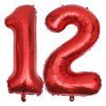 thumbnail image 3 of Miangastore 2 Pcs Ballons Chiffres 1 et 2 Ballons en Aluminium Décorations de Fête, 3 of 9