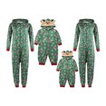 thumbnail image 1 of Gupgi Noël Famille Correspondant Pyjamas Adulte Cerf Print Nightwear, 1 of 8