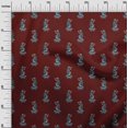 thumbnail image 2 of oneOone Silk Tabby Fabric Women Block Print Sewing Fabric BTY 42 Inch Wide, 2 of 4