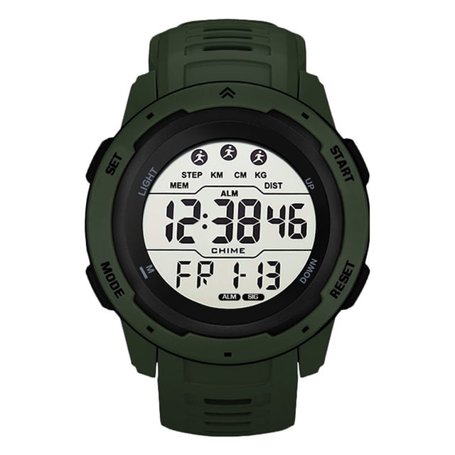 Mens Sport Running Watch, Timing Multifunctional Date Display Alarm Digital Sports Watch For Outdoor Yellow,Black,Gray,Green,Red
