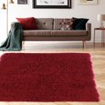 thumbnail image 4 of Tapis Nouveau Flokati 1400 gr de 5' x 8', Rouge, 4 of 5