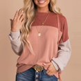 thumbnail image 2 of Bmisegm Femmes Col Montant Manches Longues Sweat-Shirt Décontracté à Fermeture Éclair Rouge TTG, 2 of 5
