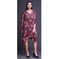 thumbnail image 3 of Bimba Kaftan Artistique de Plage, Paréo de Bikini, Robe Midi pour Femmes, Caftan Court - TG-3X, 3 of 5