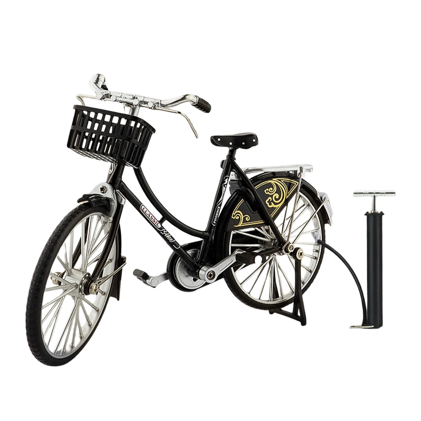 Wweixi ABS 110 Lifelike Bicycle Model Decorations For Home Retro Handicraft Bike Model Collectibles Gift Bicycle Statue