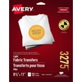 thumbnail image 1 of Avery Transferts pour T-shirts pour imprimantes à jet d'encre, Blanc, Paquet de 12l'occasion (3275), 1 of 11