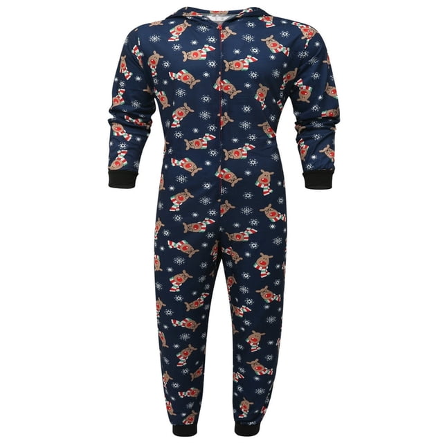 Christmas Matching Family Loungewear Hoodie Pattern Zipper Romper
