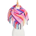 thumbnail image 4 of Penkiiy Foulard pour Femmes Mode Hiver Femmes Foulard Colorée Foulard Décontractée à Franges Châle H Foulard, 4 of 5