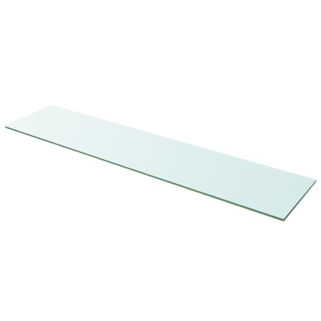 vidaXL Panneau d'Étagère en Verre Clair 110x25 cm