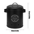 thumbnail image 3 of Metal Storage Bin, Vegetable Container, Potato Onion Garlic Organizer, Iron Kitchen Canister with Lid, 1-Piece, 3 of 6